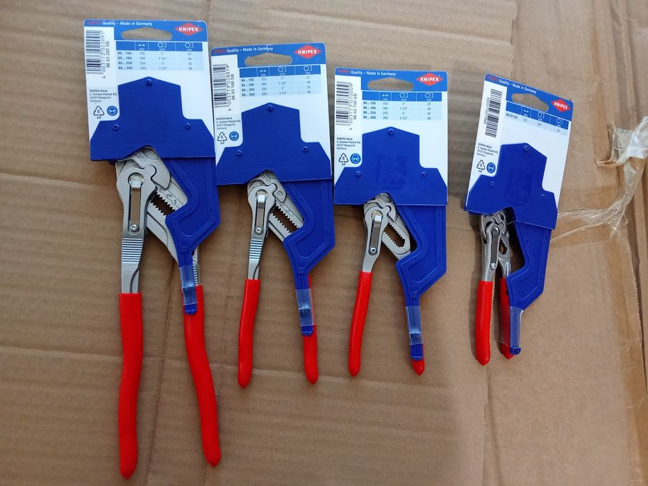 Knipex 86  03 125,  150  180 250 klucze nastawne nowe oryginał