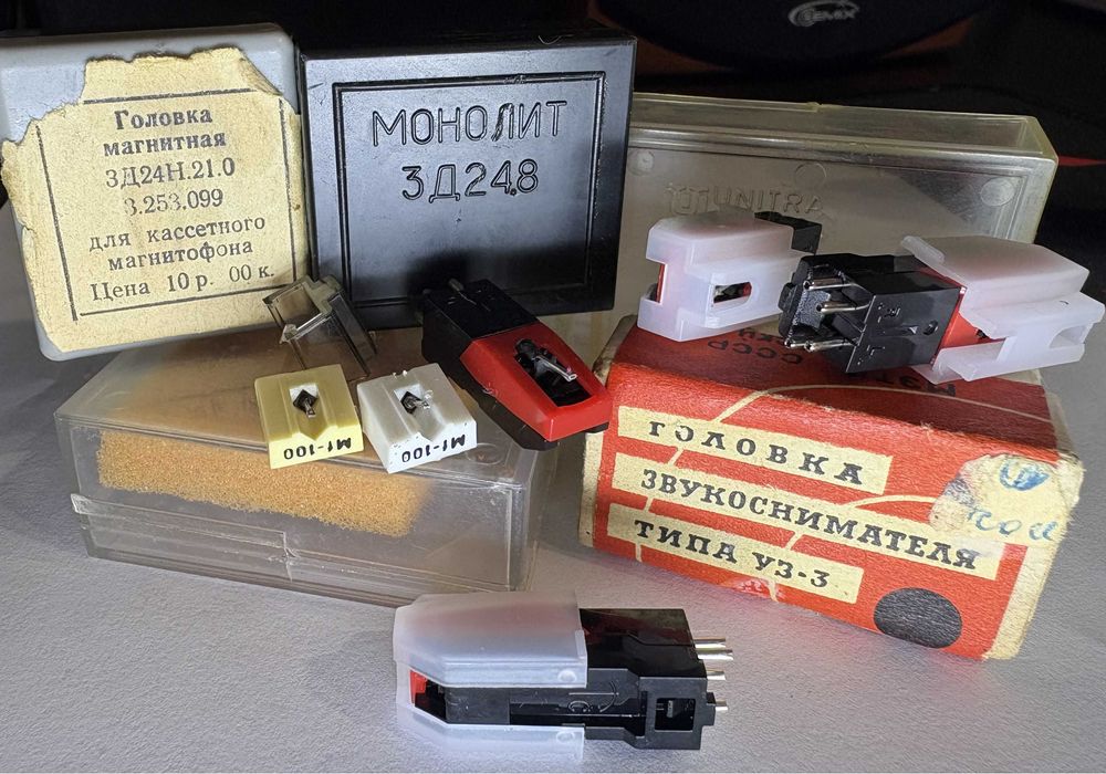 Игла Unitra mf 100, головка магнитная 3Д24 и другие