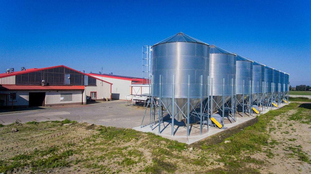 Silos zbożowy 100t lejowy AGOS Warszawa