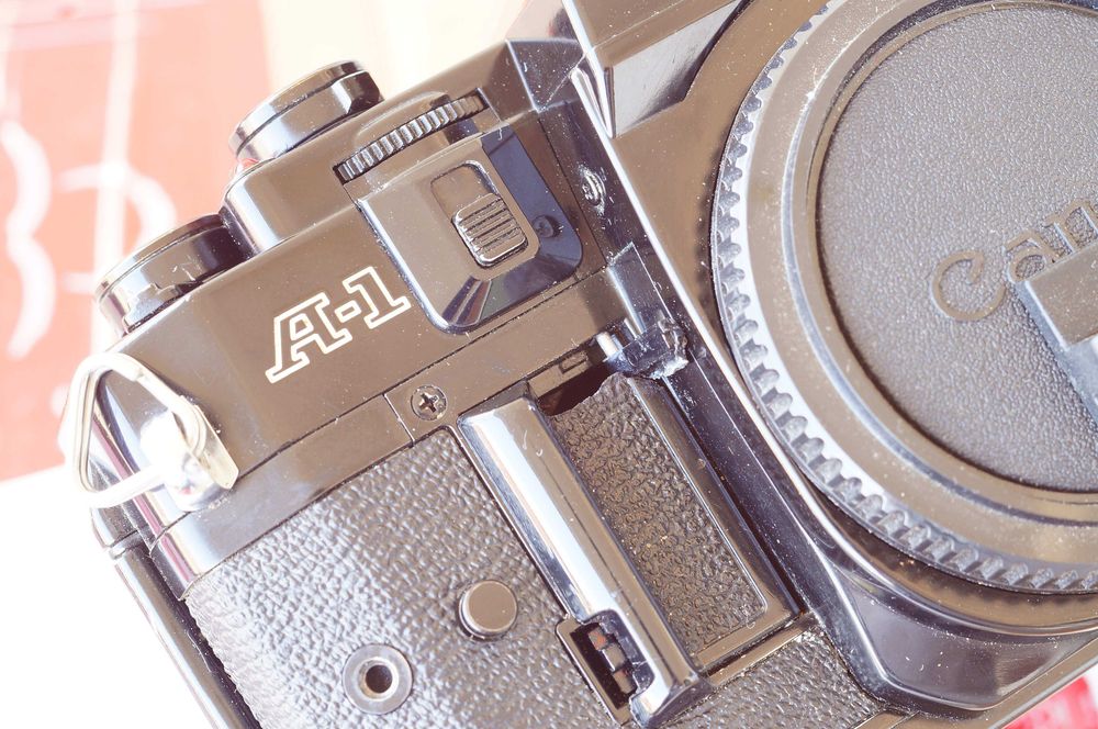 Aparat Canon A-1 sprawny w ładnym stanie drobny problem