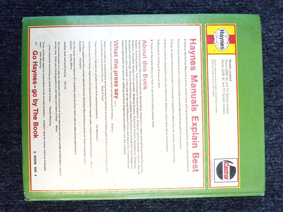 Rover 2000 / 2200 / SC / TC P6 - Haynes