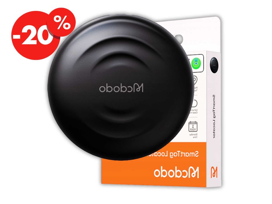 Mini Lokalizator McDodo GPS Tag Do Bagażu Plecaka Kluczy Psa - OKAZJA