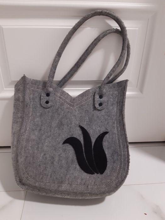 Torebka szara z filcu