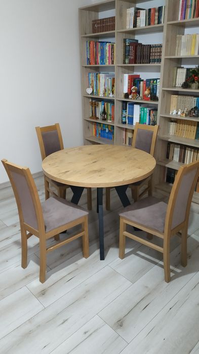 Stół okrągły rozkładany 180/100cm
