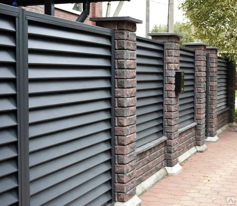 Паркан з профнастилу під ключ Київ,обл/Забор из профнастила/Вотора