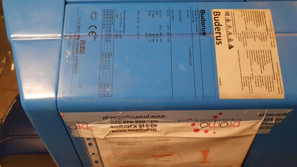 Kocioł olejowy Buderus. Zbiorniki na olej opałowy
