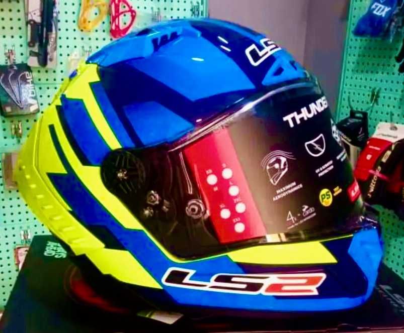 Capacete NOVO Carbono Total LS2 Thunder Gas (35% Desconto) Tam L-XL