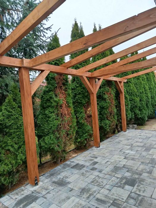 Więźba dachowa, łaty, deski, kantówka, pergola, altana