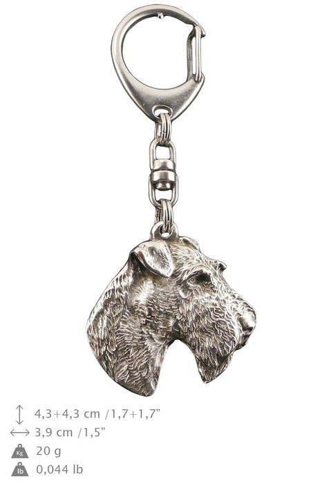 Foksterier szorstkowłosy brelok posrebrzany Art-Dog