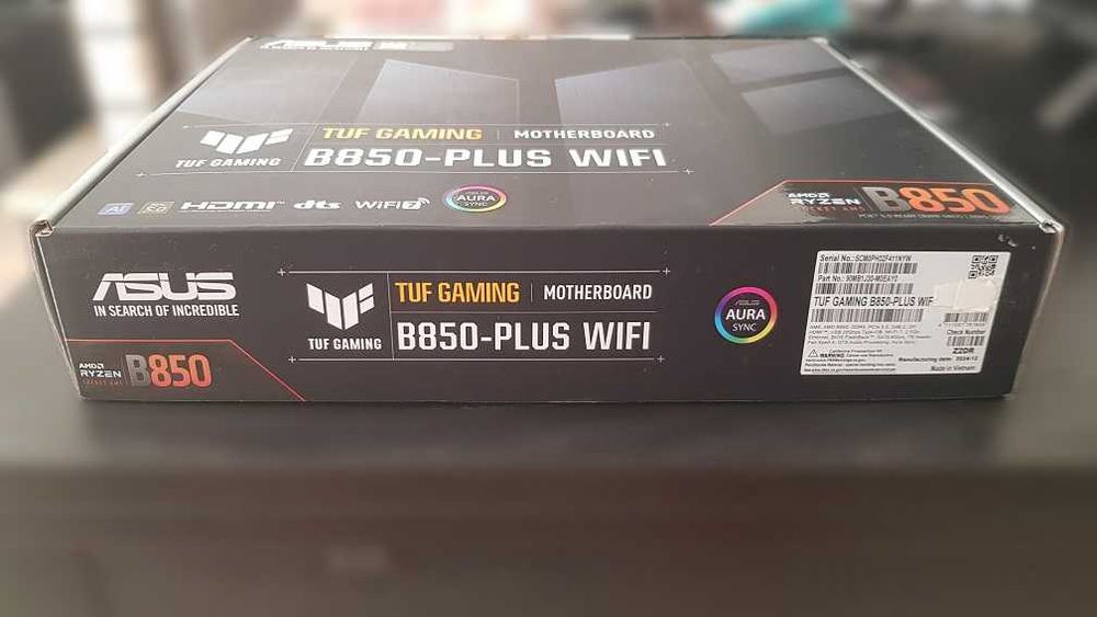 Motherboard ASUS TUF B850-PLUS WIFI (Nova selada) – AM5 / DDR5 / WiFi 7