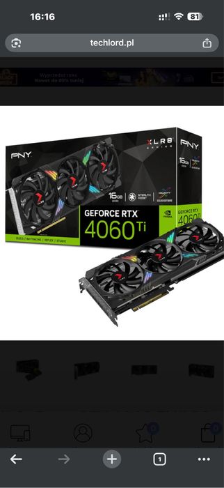 Rtx 4060 TI 16gb Gwarancja Chyża • OLX.pl