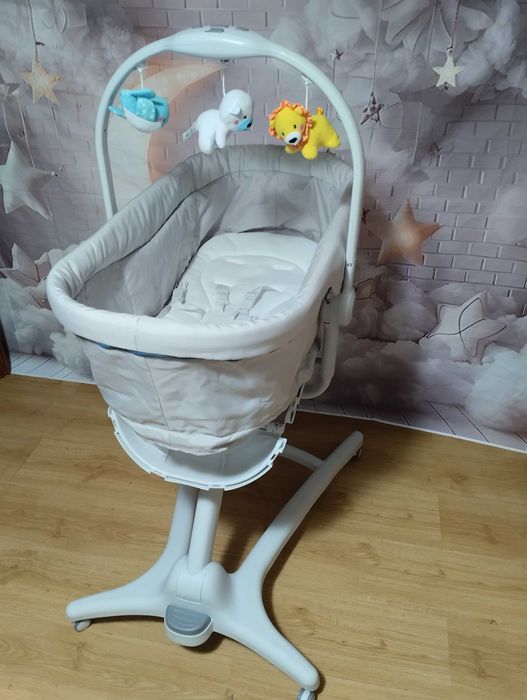 Chicco Baby Hug 4w1 Glacial łóżeczko krzesełko dostawka