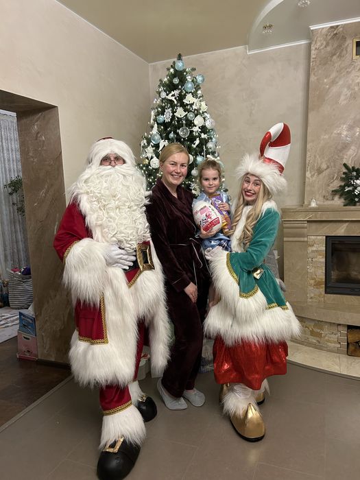Новорічні ранки Санта Клаус Ельфи Дід Мороз та Снігурка