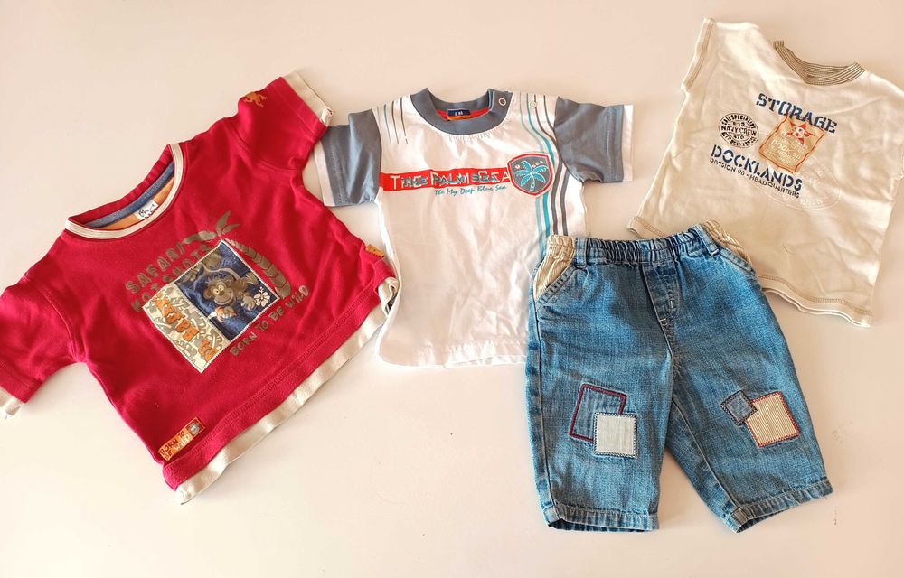 bluzki t-shirty niemowlece dla chlopca chlopiece mega paka 86cm 12-18m