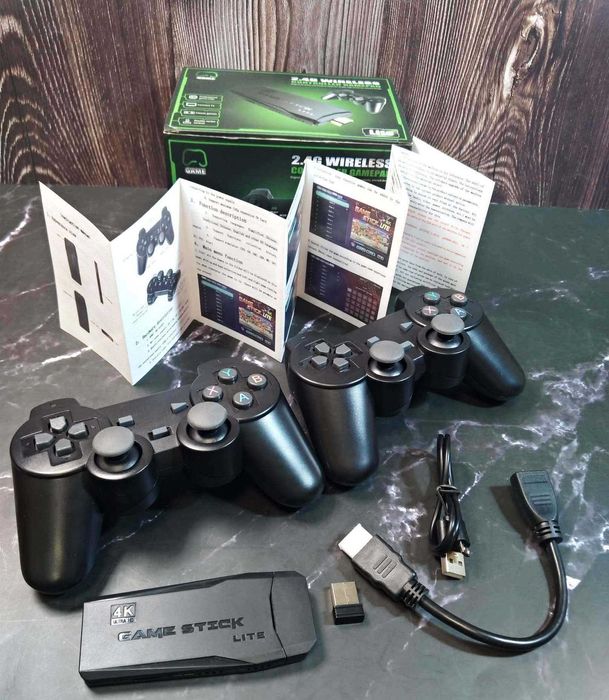 Игровая приставка tv stick game 3888 игр HDMI 64Gb на двоих