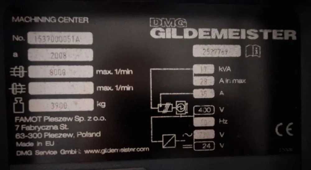 Обробний центр з ЧПУ DMG DMC 635 V ECOLINE