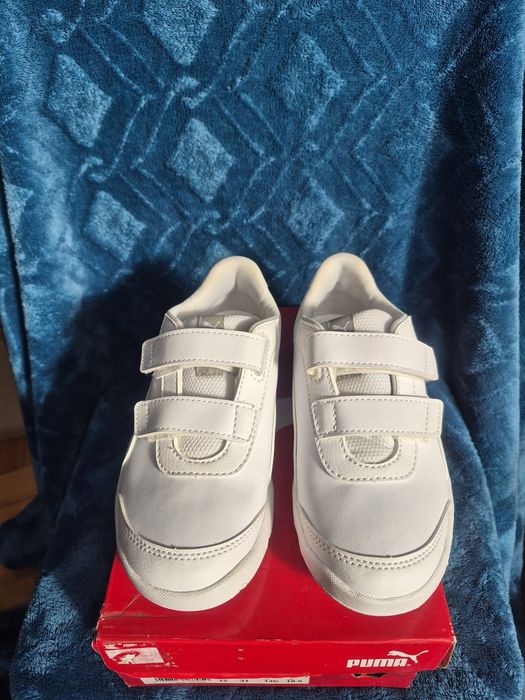 Buty adidasy trampki sportowe nowe rzepy Puma białe sneakersy 31