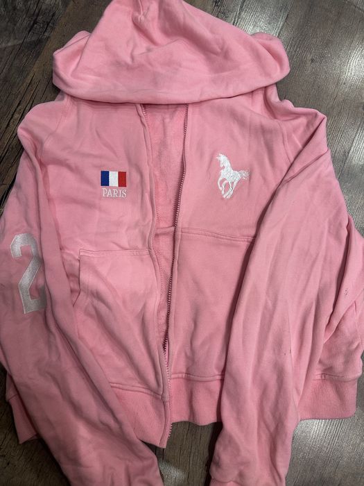 Зіпка Balenciaga Paris Polo Ralph рожева