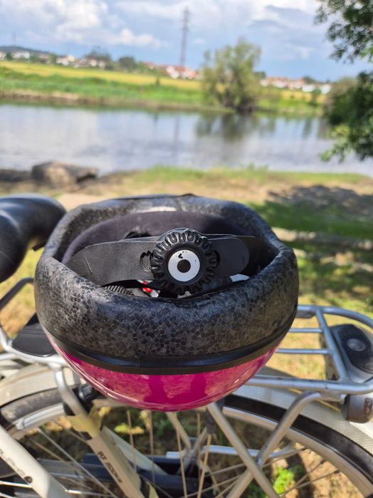 Capacete criança cor de rosa, 52-56 cm