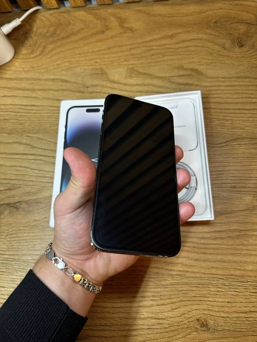 iPhone 14 Pro Black na 128GB, 100% Bateria w idealnym stanie