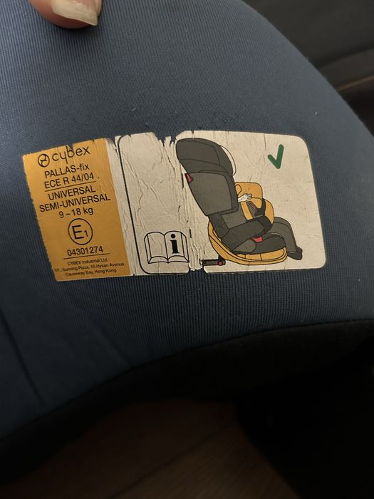 Cybex pallas fix автокрісло для 9-36 кг