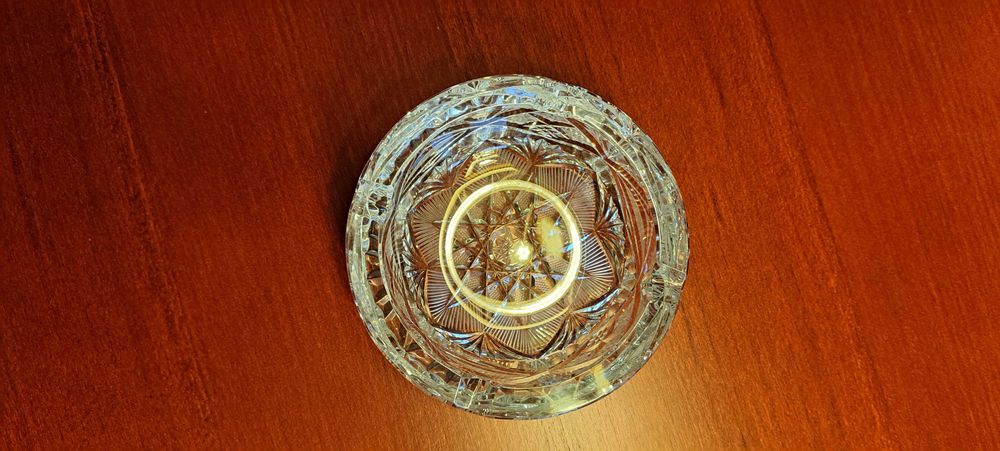 Kryształowa Popielnica - NIEUŻYWANA - IDEAŁ