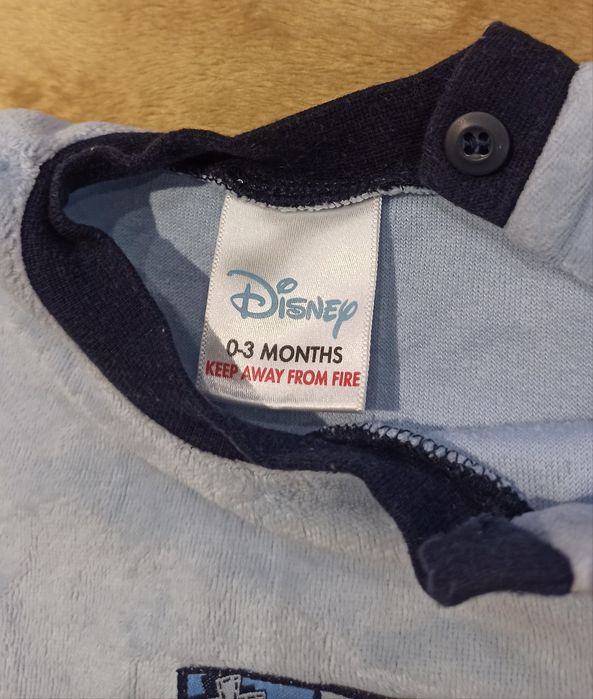 Pajac Pajacyk piżamka Disney Tygrys Tigger Tygryskiem welurowy 56