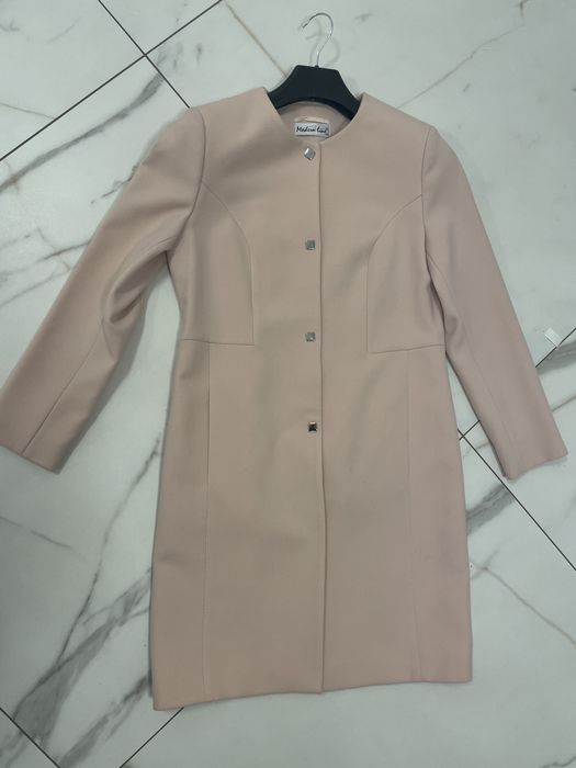 Plaszcz - pudrowy roz