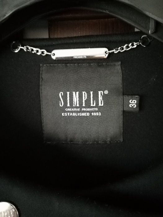 Płaszcz SIMPLE r. 36 czarny