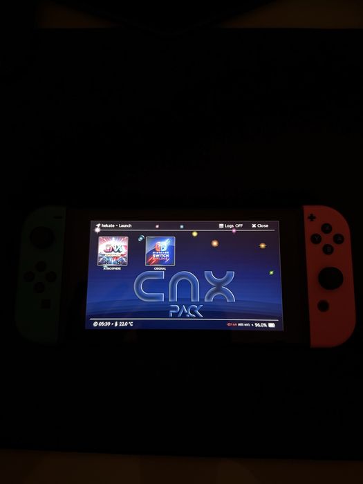 Nintendo Switch v2 Desbloqueada com todos os acessórios
