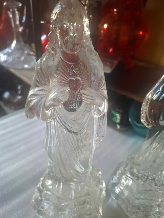 figurki swietych ze szkla prasowanego huta zabkowice cena za sztuke