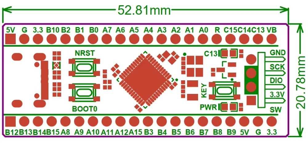 Отладочная плата STM32F411CEU6 ARM Cortex-M4 BlackPill