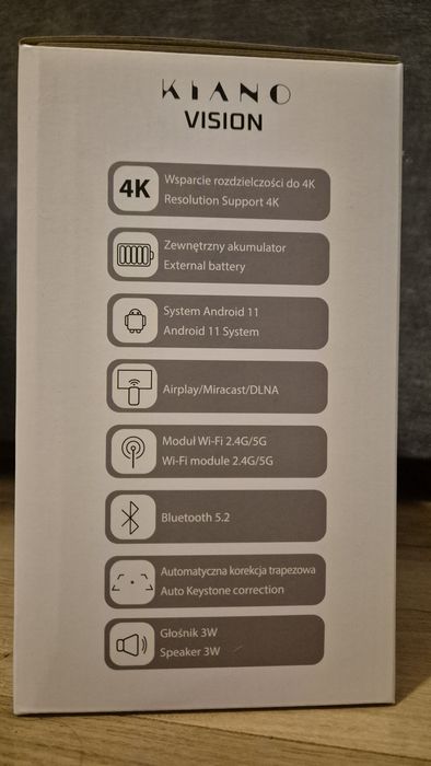 Nowy Projektor KIANO Vision Smart Travel Set