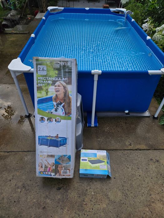 комплект басейн Intex 28271 (260х160х65) каркасний + фільтр-насос