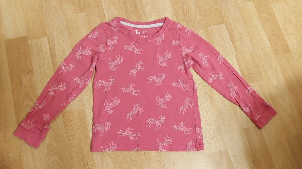 Piżama, kapcie, koszulka, jednorożec, rozmiar 116