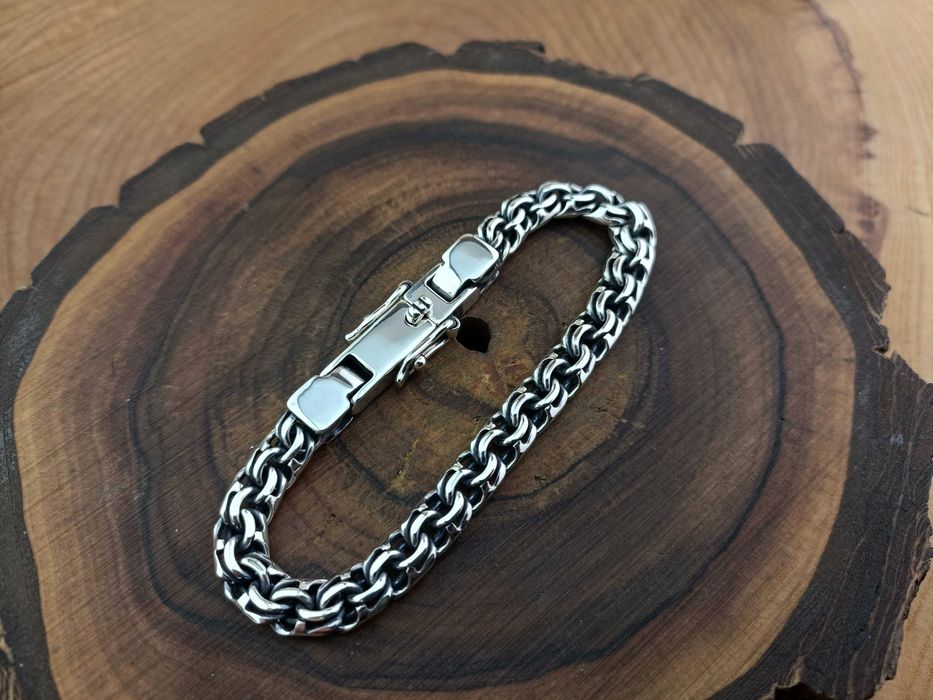 Срібний Браслет Бісмарк на замовлення серебряный браслет Бисмарк