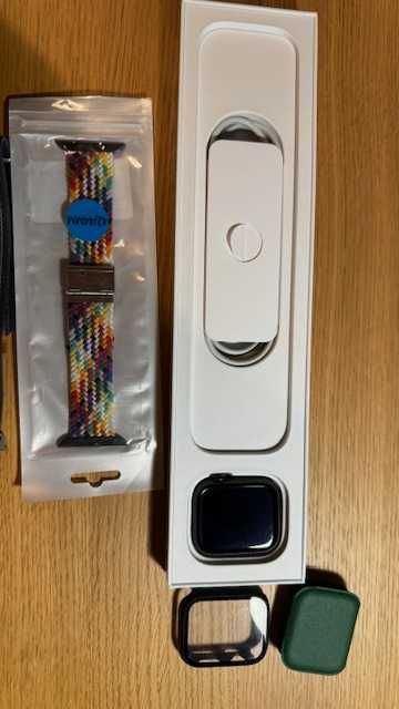 Apple Watch 7 LTE GPS Celluar green aluminium and ceramic case 45mm