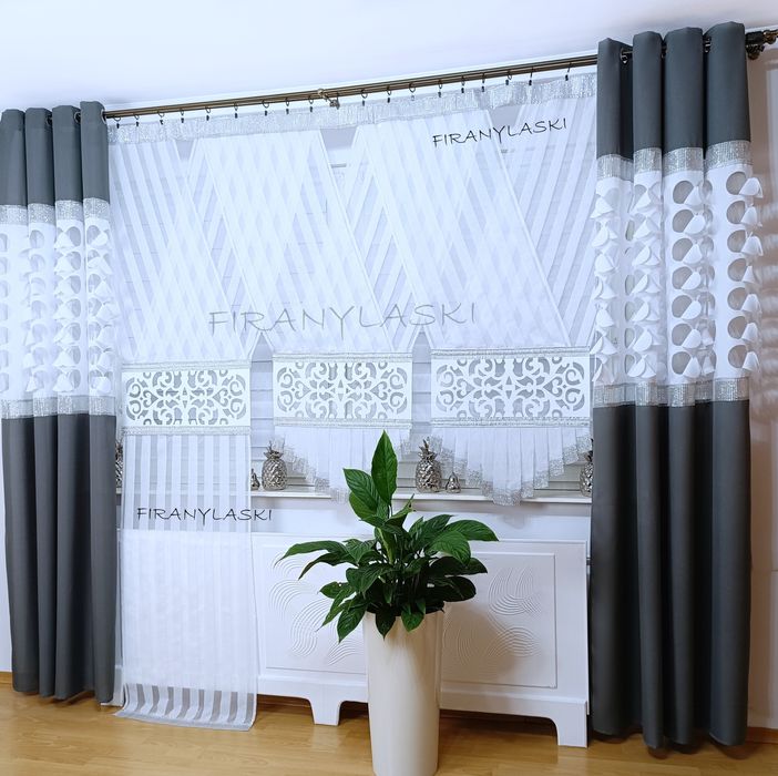 Firany Firanki Ażury 120x160 Panele do pokoju