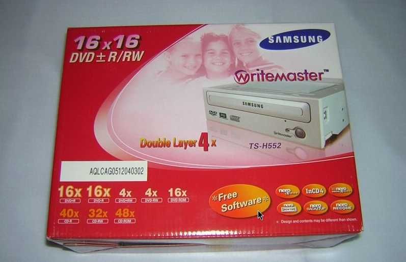 Gravador DVD/CD 16x Samsung TS-H552 Unidade IDE Interna