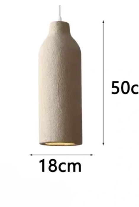 Zestaw 3 lamp wiszących beż loft boho nowe