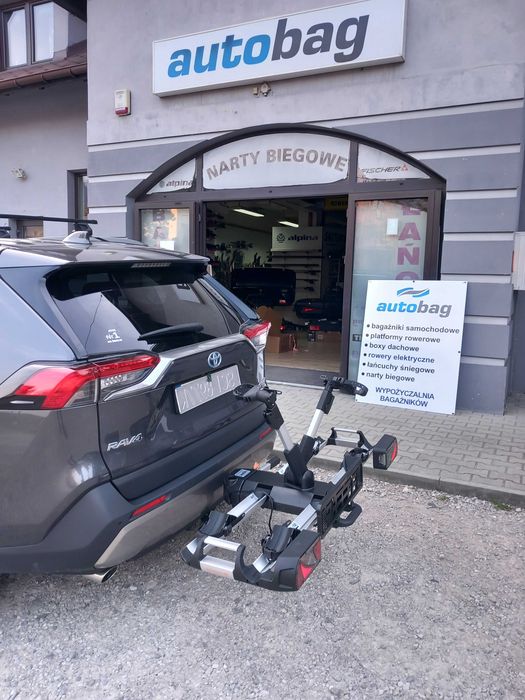 Bagażnik rowerowy na hak Spinder SX2, platforma, składany, duże rowery