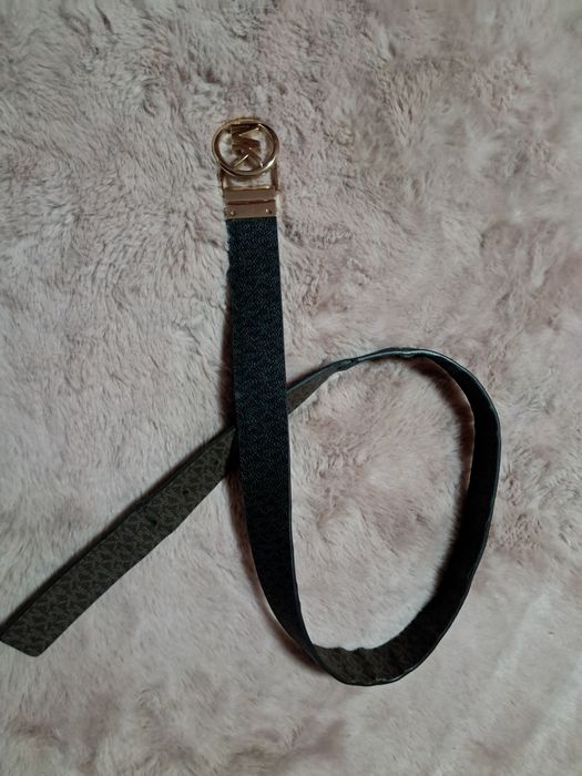 Michael Kors pasek dwustronny logowany monogram twist belt