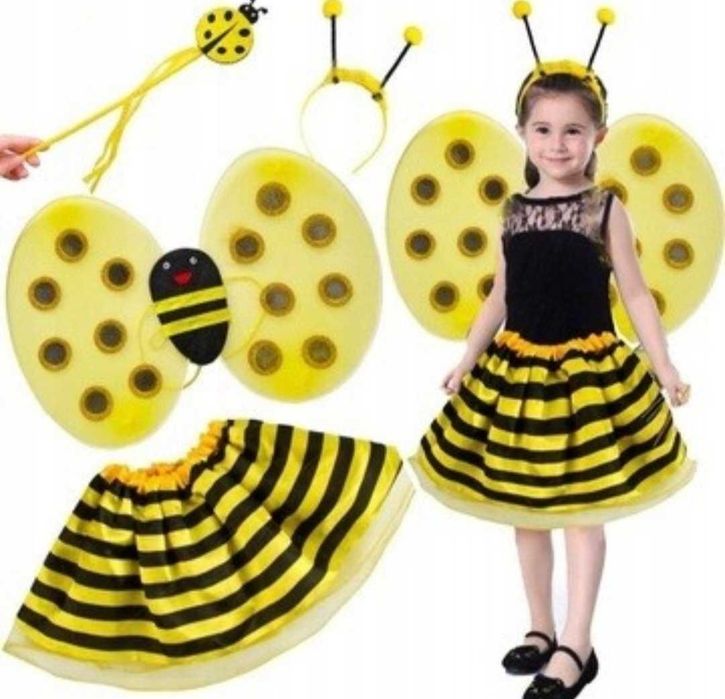 Strój karnawałowy PSZCZÓŁKA kostium przebranie halloween kostium