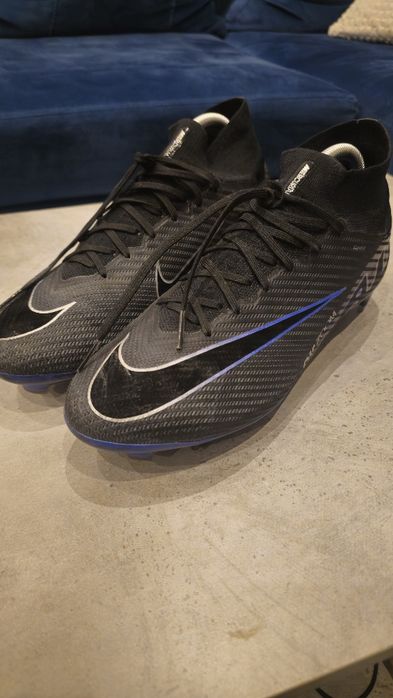 Nike Air Zoom Mercurial Superfly 9 Elite FG Shadow - Czarny/Chromowane/Hyper Royal