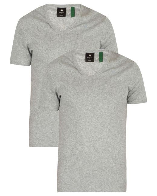 G-STAR RAW 2szt. v-neck/short sleeve/slim fit