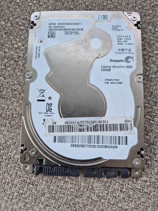 disco seagate ST500LT032  sata de 2,5", 500gb slim, testado sem anomalia