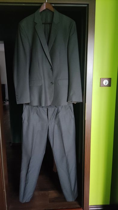 Garnitur grafitowy Dino Salvani wełna i wiskoza