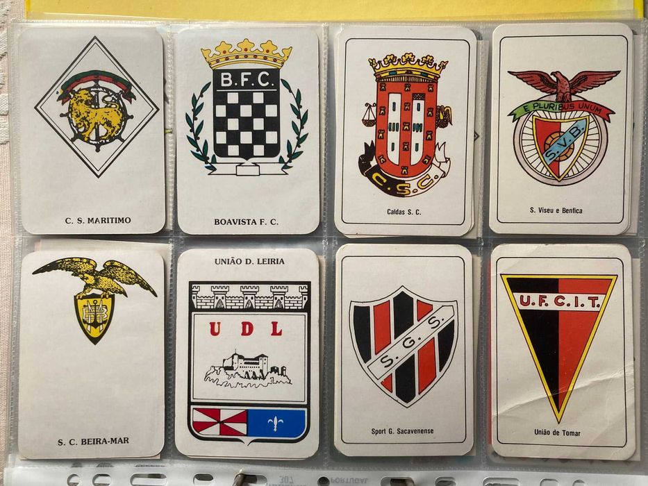 Calendários Antigos de Futebol - Emblemas de Clubes Portugueses (preço unitário)
