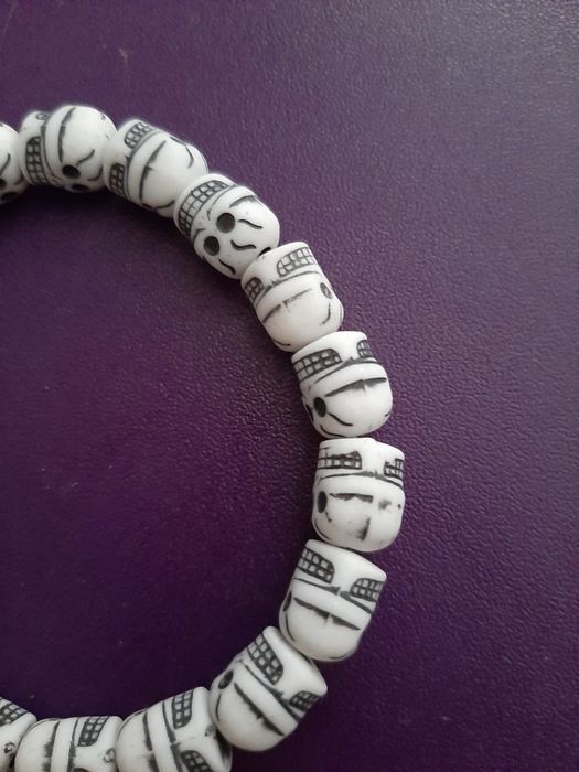 Halloween Pulseira Caveiras elástica