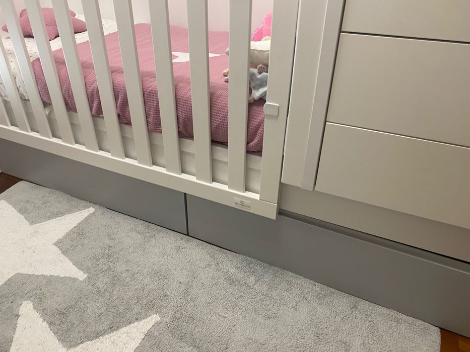 Berço cama convertível alondra unisexo